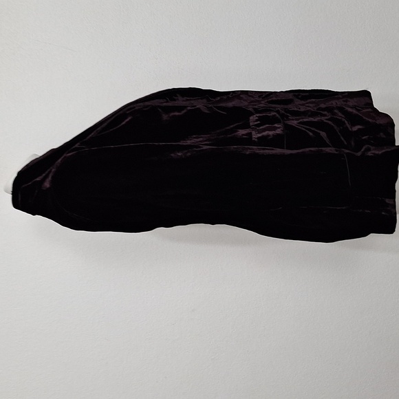 Amaryllis Dark Purple Velvet Romantic Whimsigoth Single Lapel Blazer Jacket XS - Picture 11 of 16